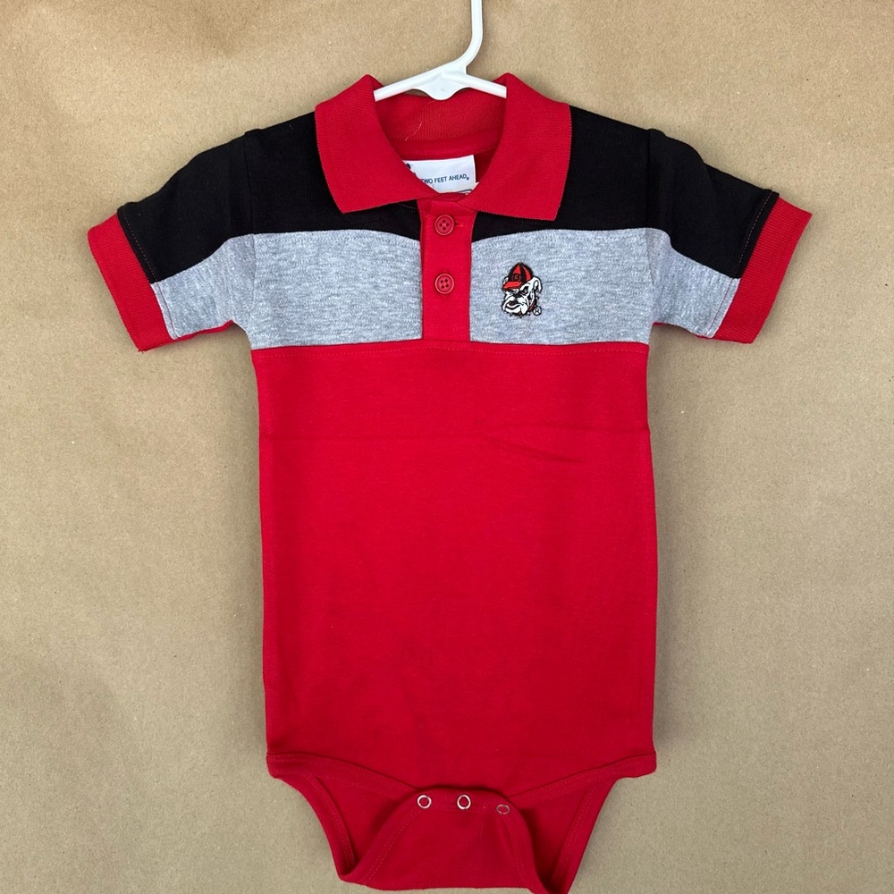 GA bulldog 6Mo onesie NWT
